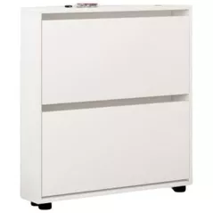 Raft pentru încălțăminte Mobildor-Lux Leo Slim 50x16x86H cm White