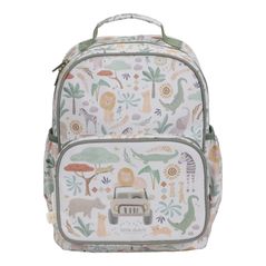 Rucsac pentru copii Little Dutch LD4920 Safari Friends White