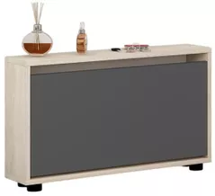 Полка для обуви Mobildor-Lux Leo Slim 50x16x47H cm Sonoma/Anthracite