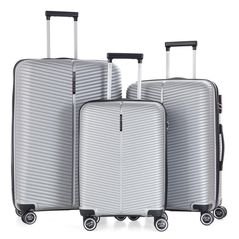 Valiză CCS Комплект 5224 Set Silver