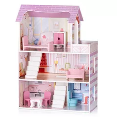 Căsuță pentru păpuși Chipolino DIWH02406636 7ед + 2 лестницы