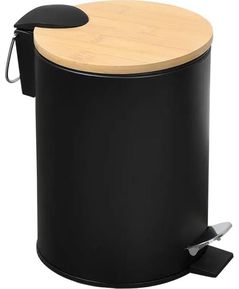 Урна для мусора Kesper 90166 Caldare gunoi 3L metal negru