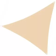 Umbră pentru grădină Profmet 391030 Prelata umbrire, triunghiulara, 3x3x4.3m, 180g/m2, galben nisip HDPE