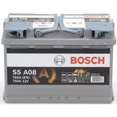 Автомобильный аккумулятор Bosch 70AH 760A(EN) клемы 0 (278x175x190) S6 008 AGM (Prof DP) (0092LA0080)