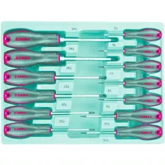 Набор ручных инструментов Force 2137T Набор отверток TORX с отверстием (13 предметов)