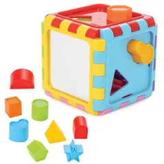 Игрушка Pilsan 03226 Cub de sortare cu forme geometrice, cu oglindă
