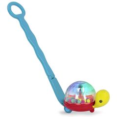 Jucarie de tras și împins Battat BX1647Z Игрушка Light Up Turtle Walker & Popper
