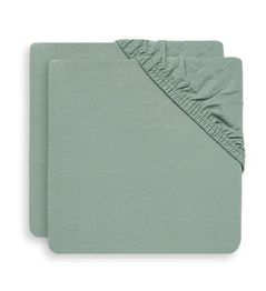 Детское постельное белье Jollein 2511-507-00095 Cearsaf cu elastic Jersey Ash Green, 120x60cm, 2buc