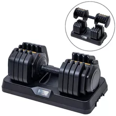 Ganteră inSPORTline 13166 reglabila 29667 DuraBell 5–41 kg