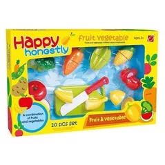 Bucătărie și veselă de jucărie Optmarket 101028171 Set legume si fructe