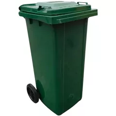 Урна для мусора Hydro S Tomberon 120 L verde, CH, HDPE, cu roti si capac 8001258
