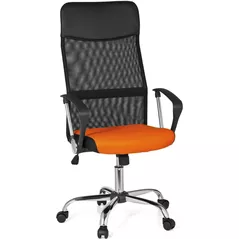 Fotoliu de birou Deco F-63 Black+Orange
