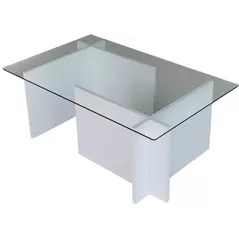 Măsuţă cafea Trendy Evadare, Alb 105x40x65cm