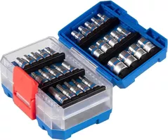 Set de tubulare, bite, duze King Tony 2549MR-EB набор 1/4" торцевых головок 6 гран.Е-тип, насадок бит и принадлежностей, 48 пр.