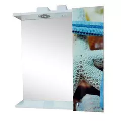 Oglindă baie Aquaplus Blue Sea Star 65 cu dulap