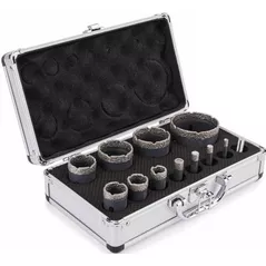 Set de tubulare, bite, duze Haki Set de carote diamantate 5015 6-70mm + disc 125mm