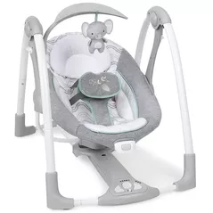 Leagăn pentru bebeluși Bright Starts 12579 Leagan portabil Ingenuity ConvertMe Swing 2 Seat Battery-Swell