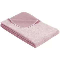 Textile de casă Ibena 2163/500 Jacquard Baumwolldecke Lausanne GOTS Pink