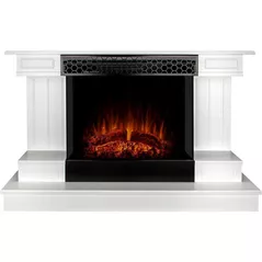 Камин электрический ArtFlame Azona & Flamora, 710x1120x430mm, Alb