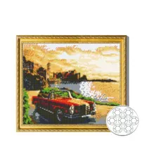 Картина по номерам Art Gallery GB85689 Mozaic cu diamante 30x40cm Calatorie retro