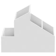 Короб для хранения Spirella 41982 Skyline Органайзер для мелочей Skyline 4 секции 13x10x9cm белый