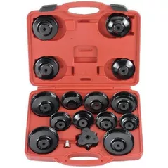 Set de unelte de mână Force 61916 Set de instrumente pentru extragerea filtrului de ulei, „cupă” 16 buc