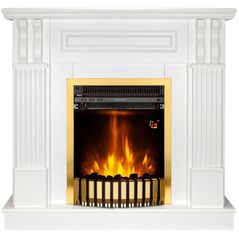 Камин электрический ArtFlame Veronix & Gala Gold, 1000x1050x300mm, Alb