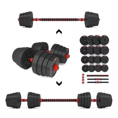 Ganteră HMS SGP30 bara+disc compozite 30kg