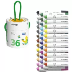 Набор для творчества Mideer MD4256 Set de creioane de ceară, 36 culori