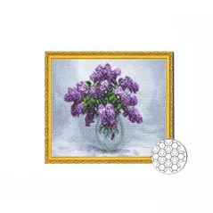Картина по номерам Art Gallery GB80077 Mozaic cu diamante 30x40cm Liliac
