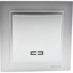 Întrerupător electric Mono Electric Intrerupator 1cl. ilum. argint Despina