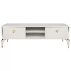 Тумба напольная для TV Trendy Posh Alb, 143x47x40cm (GTR000228)