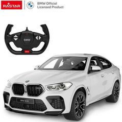 Jucărie cu telecomandă Rastar 99200 1:14 BMW X6 M, alba, 61350
