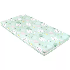 Детское постельное белье Kikka Boo 41107030022 Saltea pentru patut Fantasia Plus Clouds Mint, 120x60x8 cm