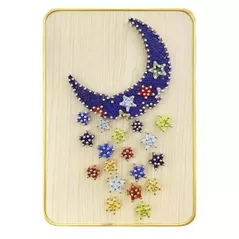 Set de creație miscellaneous DHACE28037 Set String Art 21x30 Luna si stele