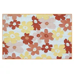 Covoraș de baie Bisk 01618 din spuma FLOWER 50x80cm maro