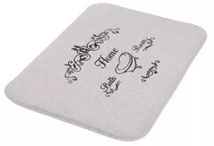 Covoraș de baie Bisk 07494 NICEA 50x80 cm alb