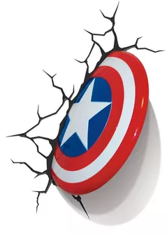 Ночной светильник 3DLightFX Captamshield Marvel Captain America Shield