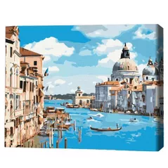 Картина по номерам BrushMe RBS52801FC 30x40сm (fără cutie) O plimbare prin Veneția
