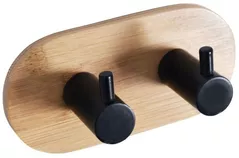 Вешалка для ванной Bisk 08042 rotund dublu din bambus