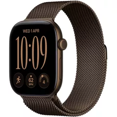 Смарт часы Apple Watch Series 12 GPS 42mm Dark Bronze Aluminium Case with Dark Bronze Milanese Loop MKDC4