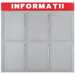 Tablă de birou miscellaneous RX27575 Stand informativ Informatie A4, 6 buzunare