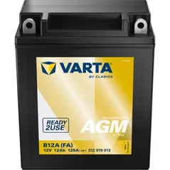 Автомобильный аккумулятор Varta 12V 12AH 125A(EN) клемы 1 (136x82x161) YB12A-A AGM (512919013I312)