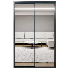 Шкаф Bayro Parma 1400x2250x600 антрацит, купе