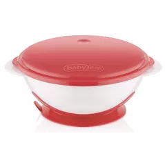 Seturi pentru hrănire bebelușilor BabyJem 565 Castron cu ventuza si capac Roz