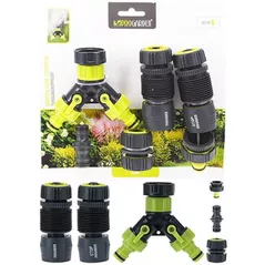 Шланг ProGarden 55293 Set conectori cu legatura pentru furtun 6buc verde