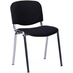 Офисный стул AMF ISO Ножки хром, Черный