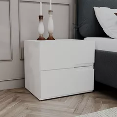Тумбочка Bayro Bayro Modena 550x500x450 МДФ 18мм Ручка Sorrento белый мат