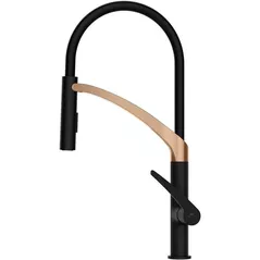 Смеситель кухонный Rubineta Ultima-50 (BK/RG)