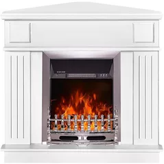 Камин электрический ArtFlame Marina de colt & Galileo silver, 1000x1000x500 mm, Alb